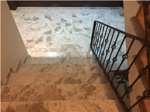 Castle Grey Silver Galaxy Leopard Marble Floor Tiles