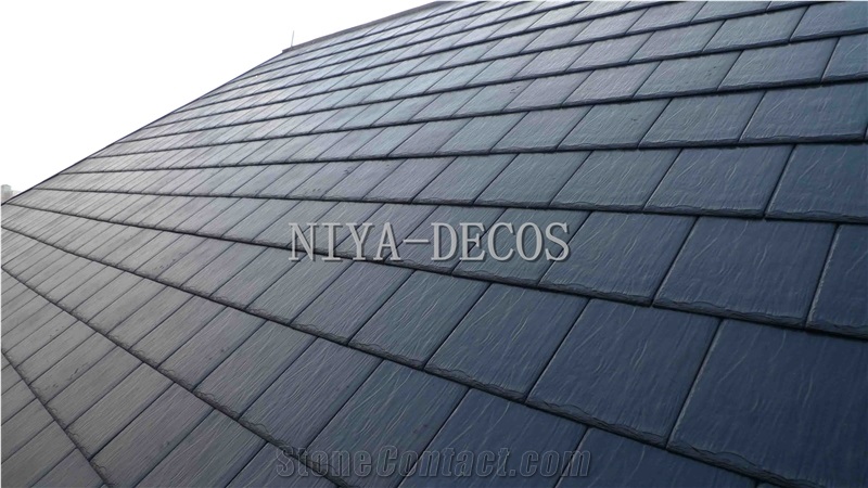 China Black Slate Roof Tiles/ China Nero Impala Slate Roof Tiles