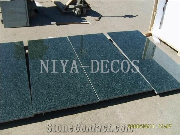 G381 Shandong Green Sesame Granite High Polishing Tiles & Slabs