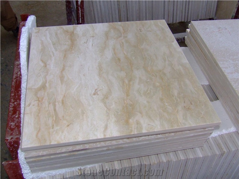 Ceramic Backed Thin Marble Slabs & Tiles, Italy Beige Marble