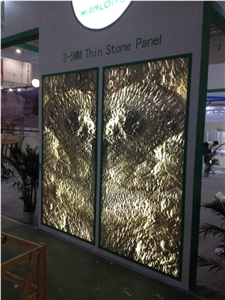 Translucent Onyx Laminated Glass Panel