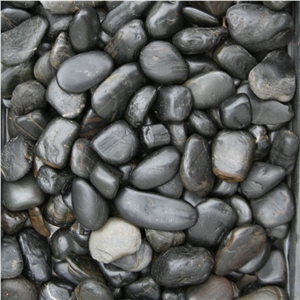 Black Polished Pebbles River Stone Pebble