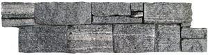 Dovas Granite Z Panel Stacked Stone, Gtanite Black Granite Cultured Stone