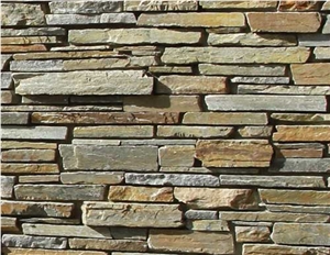 Honey Ledge Stone Wall Cladding Cultured Stone, Brown Slate Wall Cladding