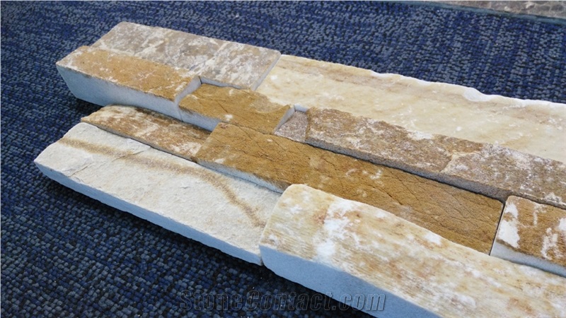 P14 Natural Rough Flat Surface Stacked Stone Veneer Z Type