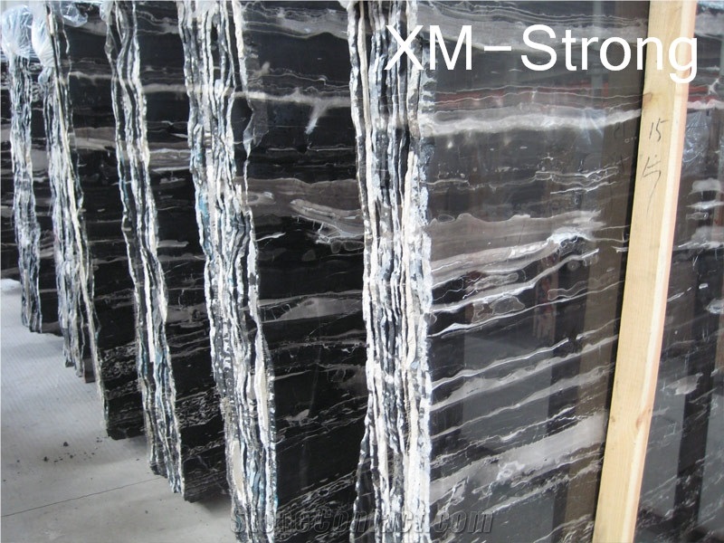 Yinhe Black Marble Slab,China Marble Slabs&Tiles,China Yinhe Black Marble Slabs, Shaoyang Black Marble