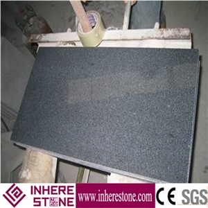 Cheap Wholesale G654 Polished Granite Tiles, China Padang Black Sesame Black Granite Tile & Slab