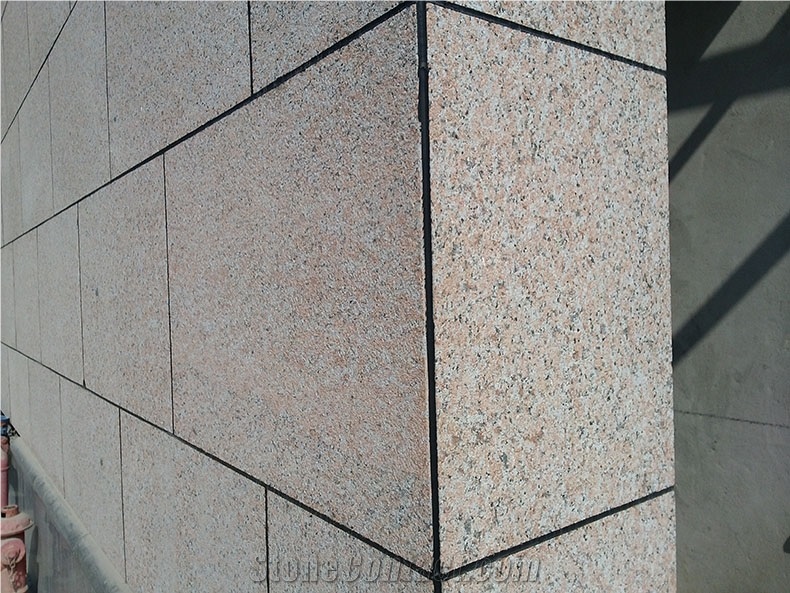 Granite Maple Red G562 Cenxi Hong Red Stone Bushhammered Tiles&Slabs, China Red Granite