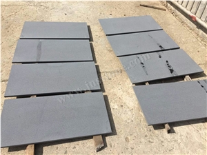 Hainan Black Basalt Tiles&Slabs / Honed Dark Bluestone for Cladding,Flooring
