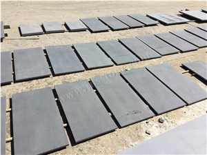 Hainan Black Basalt Tiles&Slabs / Honed Dark Bluestone for Walling,Cladding