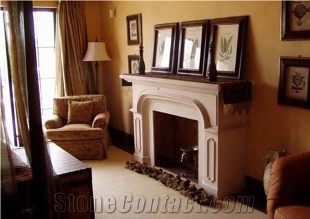 Marble Fireplace,China White Jade Marble,On Sale