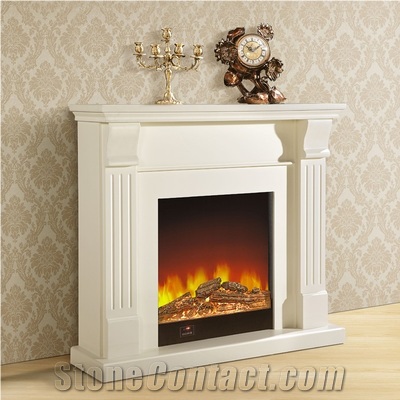 Western Style Fireplace,China White Marble Fireplace,On Sale,Factory Price,Best Price