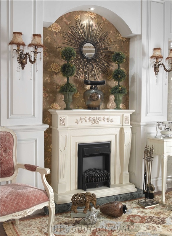 White Marble Fireplace,Factory Price Marble Fireplace Mantel