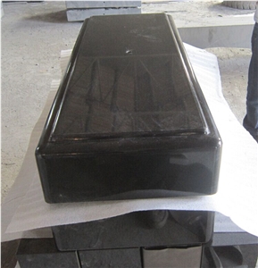 Black Granite Monumental Base, Fengzhen Black Granite Graveyard Products