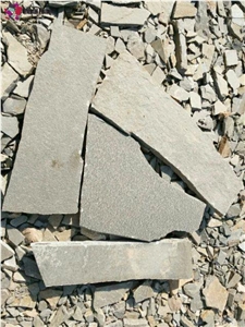 Landscaping Flagstones, Paving Gneiss Stone, Natural Grey Gneiss Stone, Irregular Flagstones
