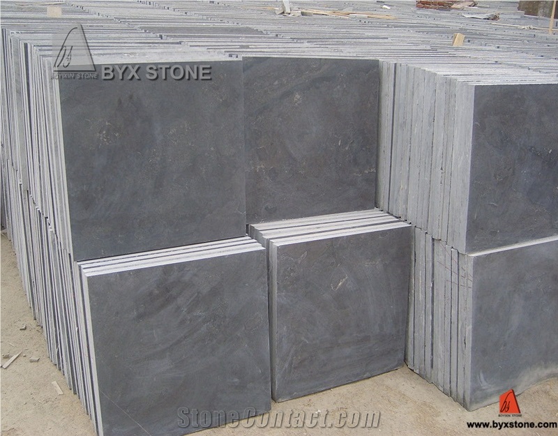 China Natural Outdoor Honed Blue Limestone Slabs & Tiles for Tiles and Paver