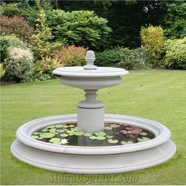 White Marble Stone Garden Fountains Pool Surrounds