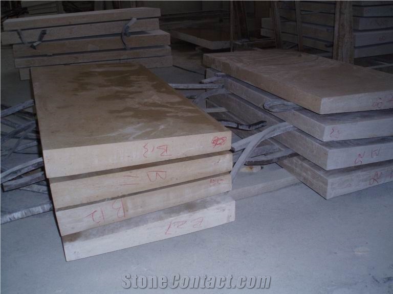 Beige Limestone Slabs & Tiles, Limestone Wall Covering