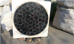 Black Agate Semiprecious Stone Panel,Black Semiprecious Stone Agate Slabs&Tiles