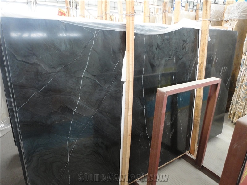 Black Marble, Landscape Marble Tile China Black Marble Tile & Slab
