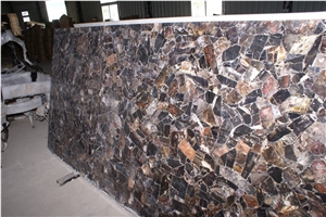 Black Petrified Wood Slab, Natural Color Petrified Woode Semi Precious Stone, Luxury Stone for Decoration