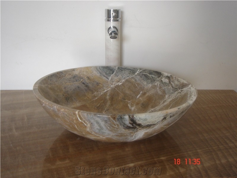 Brown Marble Sinks & Basins