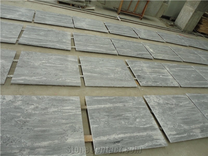 China Silver Surf Marble Tiles & Slab, China Grey Tiles & Slabs