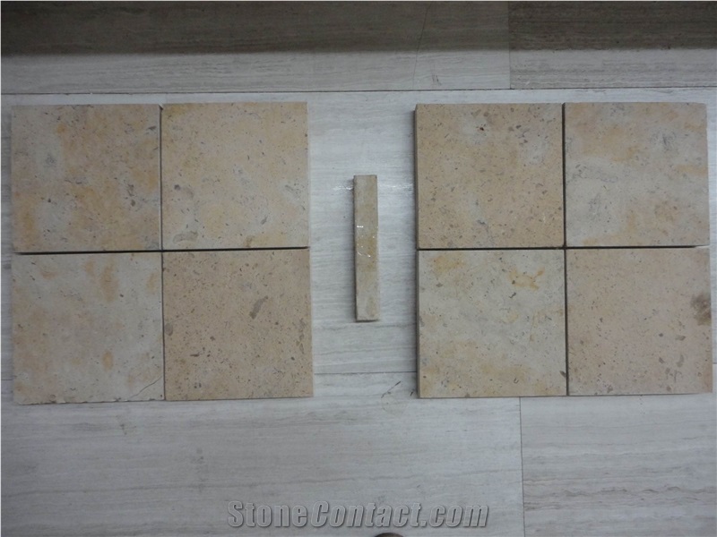 China Yellow Limestone Slabs & Tiles, Chinese Yellow Limestone