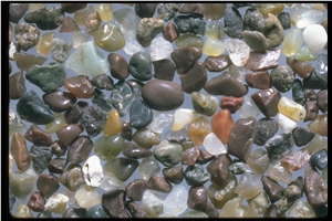 Chinese Mixes River Polished Flat Pebble Stone Cover Paver