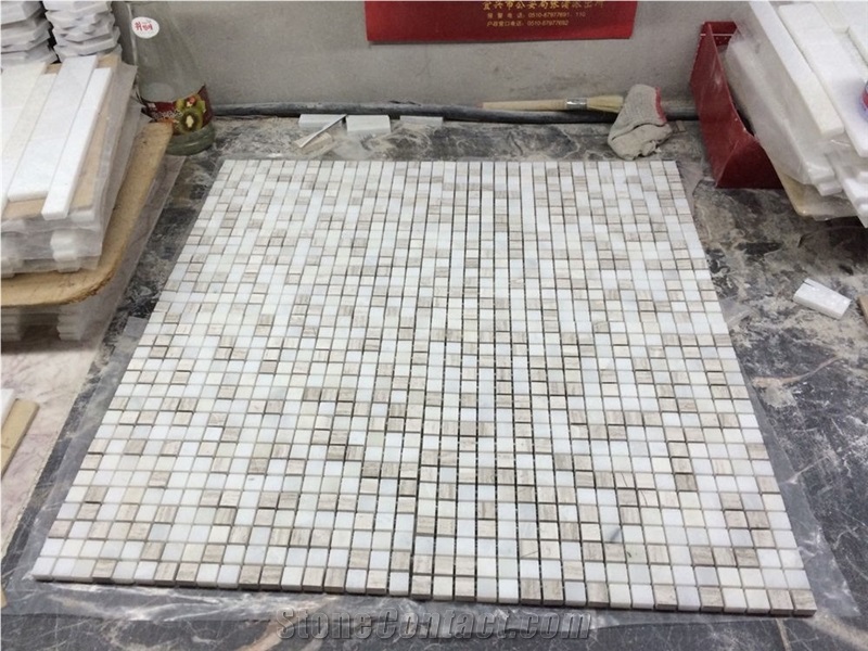 Chinese Polished Marble Mosaic,Glass Mosaic,Wall Mosaic