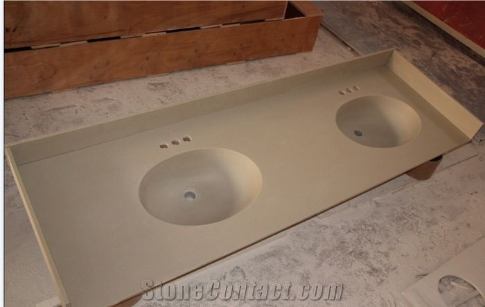 Custom Design Corian White Solid Surface Fantastic Modern Countertop