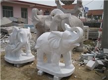 Elephane Sculpture，White Granite Engraving Stone,Cheap Animal Sculptured Stone,Lions Door Guards,Garden Decoration,Beige Lions Sculptured, Elephane Sculpture， Engraving Stone,Cheap Anima White Granite