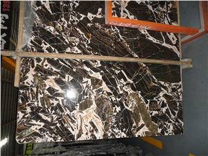 Fossil Wood Marble Slabs & Tiles, China Brown Marble