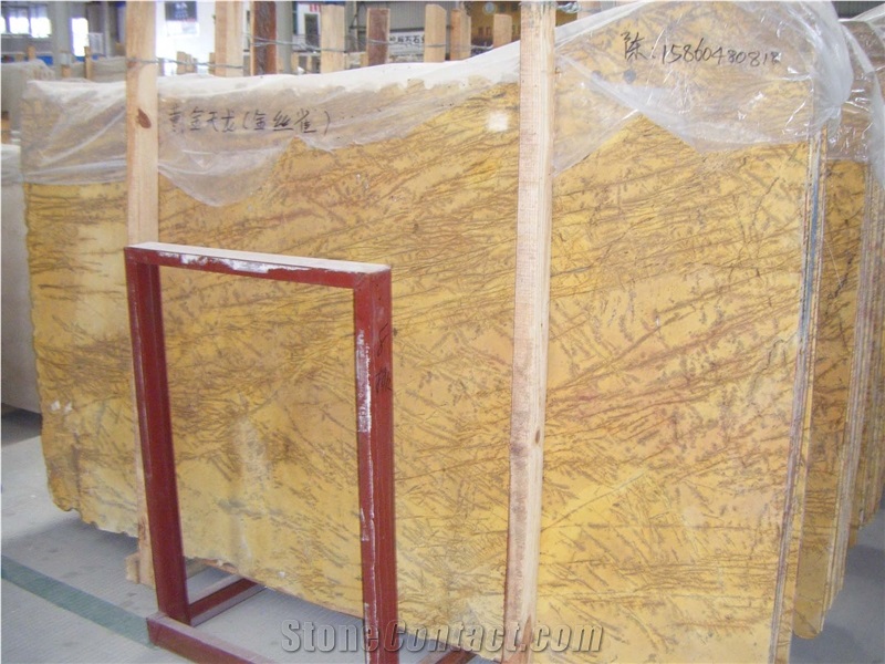 Golden Dragon Marble Spain Gold Marble Slabs, Spain Yellow Marble