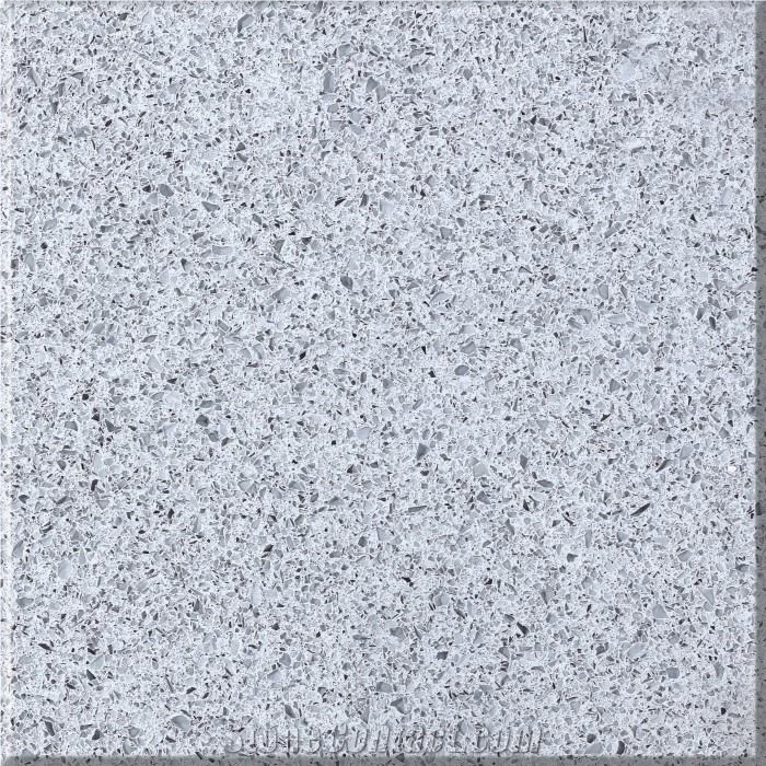 Light Grey Quartz Stone Slab,Grey Quartz Stone Tile Engineered Stone