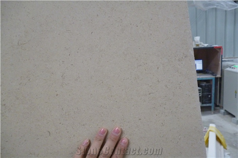 Massangis Clair Limestone Tile & Slab, France Beige Limestone