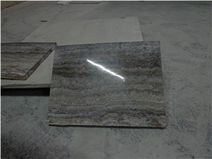 Silver Travertine Flooring Pattern