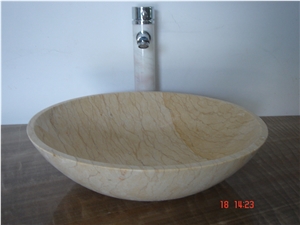 Sinks, Beige Color Sinks Marble Sinks & Basins