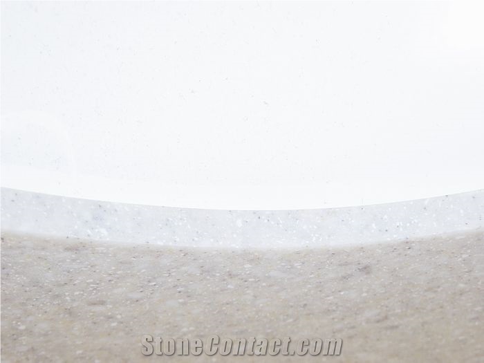 White Solid Countertop Kitchen, Solid Quartz Surface, White Quartz Stone Countertops