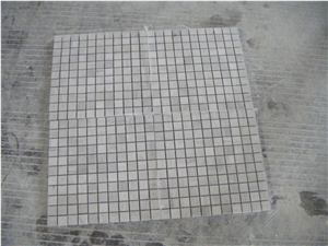 White Wooden Marble Mosaic, Polished China White Wooden Mosaic