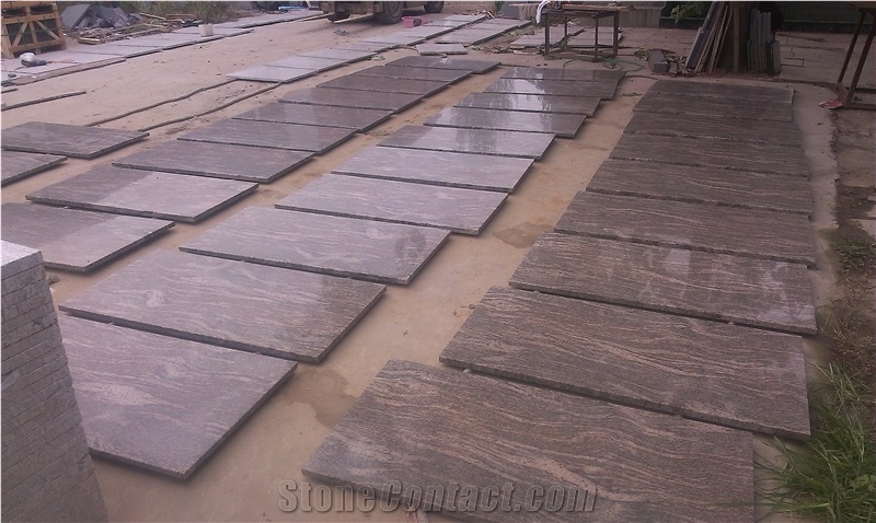 Yellow Juaparana Granite Tile & Slab China Polished Granite Tile & Slab