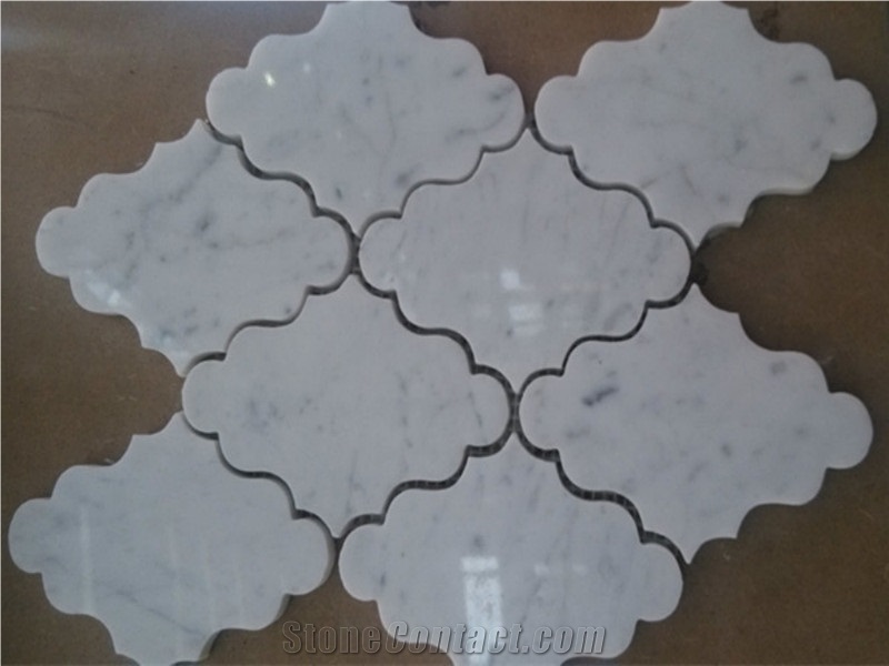 Cararra Hexagon Mosaic,White Carrara Mosic,Natural Stone Mosic Tiles,Cararra Natural Stone Mosic Tiles, Bianco Carrara Cd White Marble Hexagon Mosaic