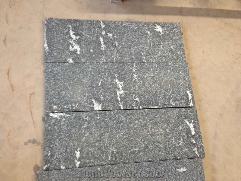 China Via Lactea Black Granite,Jet Mist Granite,China Jet Mist Granite Slabs & Tiles
