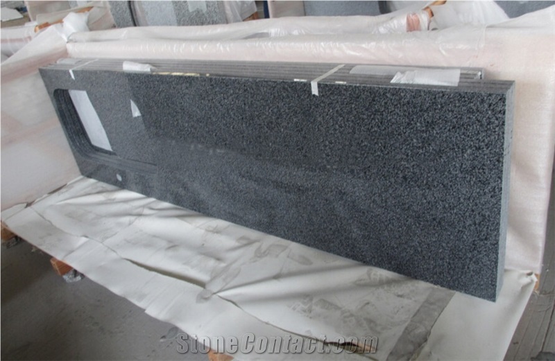 Chinese Cheap Dark Grey Granite Padang Dark G654 Countertops for Kitchen
