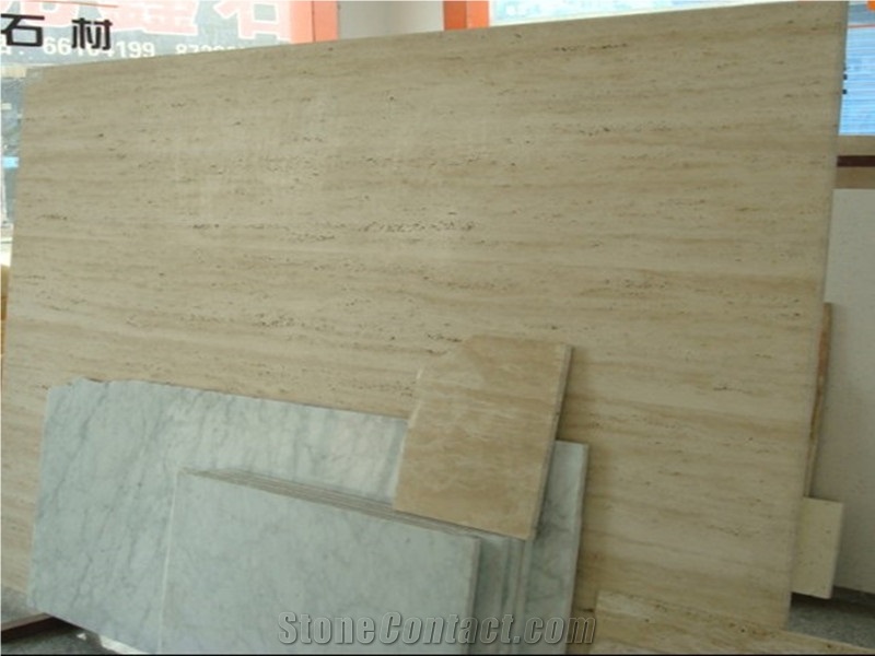 Natural Armenia Beige Travertine Tiles & Slabs for Building Material