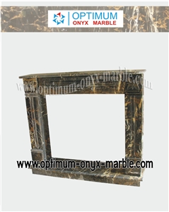 Black Gold Marble Fireplaces - Black and Gold Fireplace