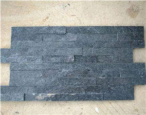 Black Crystal Quartzite Mini Panel Stone.Mini Wall Cladding,Mini Decoration Wall Panel, Quartzite Wall Cladding