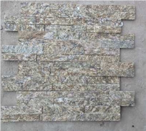 Tiger Skin Quartzite Mimi Panel,Cheap Chinese Mini Wall Stone, Quartzite Stone Beige Quartzite Cultured Stone