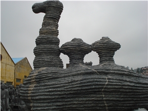 China Black Limestone Sculpture