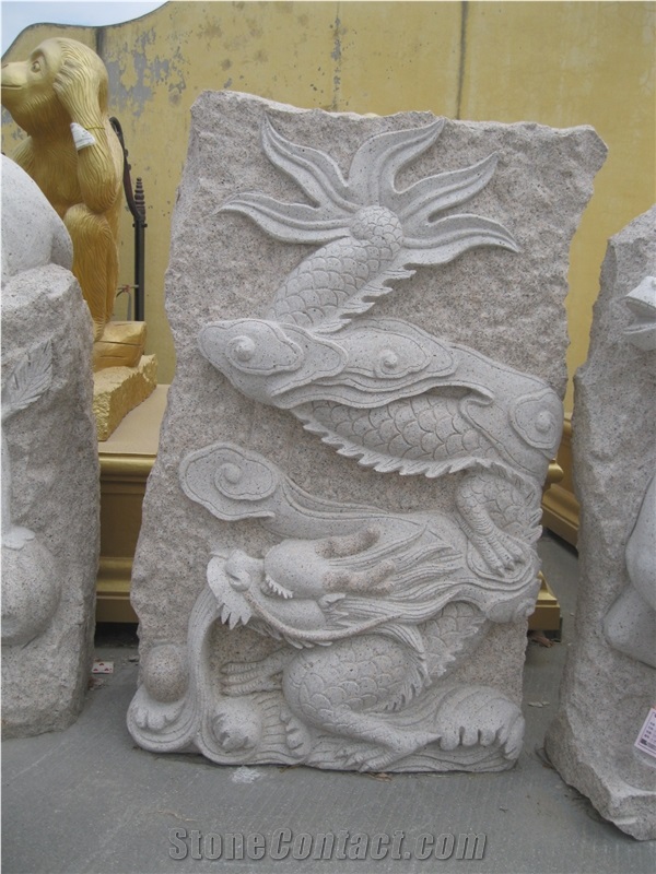 Especial Chinese Zodiac Sculptures, G603 Grey Granite Sculpture & Statue